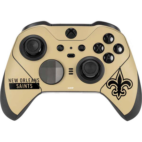 NFL New Orleans Saints Gold Performance Series Xbox Elite Wireless Controller Series 2 Skin