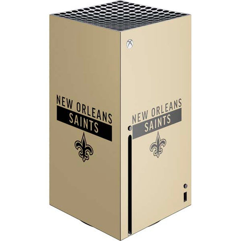NFL New Orleans Saints Gold Performance Series Xbox Series X Skins