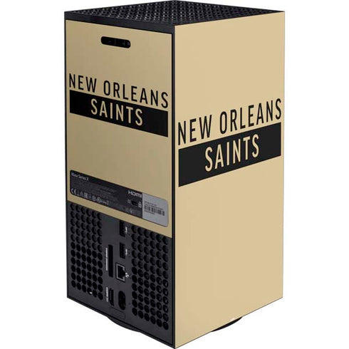 NFL New Orleans Saints Gold Performance Series XBox Series X Digital Edition Bundle Skin