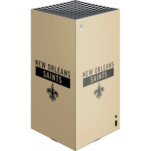 NFL New Orleans Saints Gold Performance Series XBox Series X Digital Edition Console Skin
