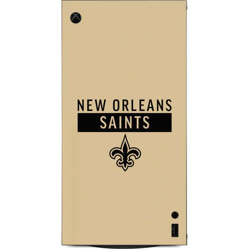 NFL New Orleans Saints Gold Performance Series XBox Series X Digital Edition Console Skin