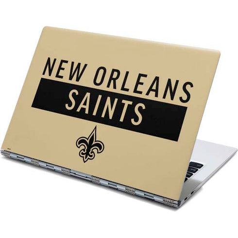 NFL New Orleans Saints Gold Performance Series Yoga 910 2-in-1 14in Touch-Screen Skin