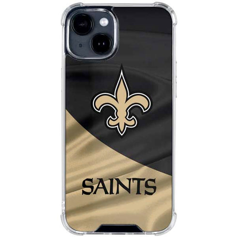 NFL New Orleans Saints iPhone 15 Clear Case