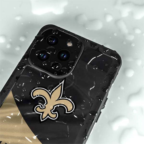 NFL New Orleans Saints iPhone 15 Pro Waterproof Case