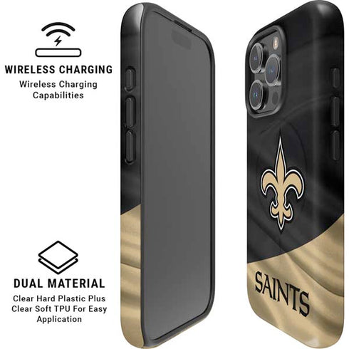 NFL New Orleans Saints iPhone 16 Pro Magsafe Impact Case