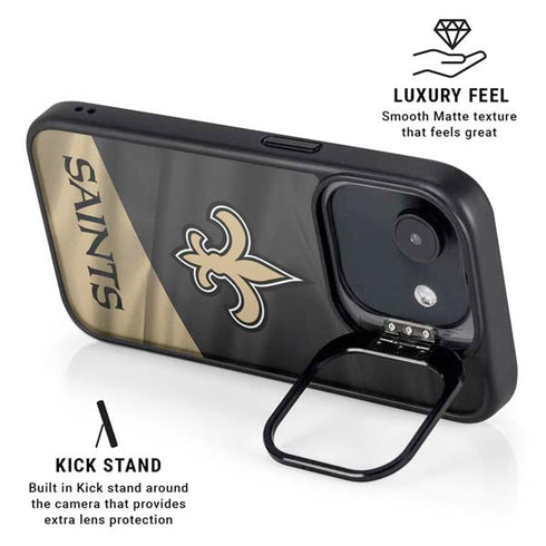 NFL New Orleans Saints iPhone 16e Kickstand Case