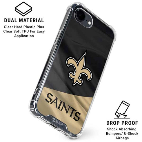 NFL New Orleans Saints iPhone 16e Clear Case
