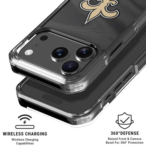NFL New Orleans Saints iPhone 18 Pro Clear Case