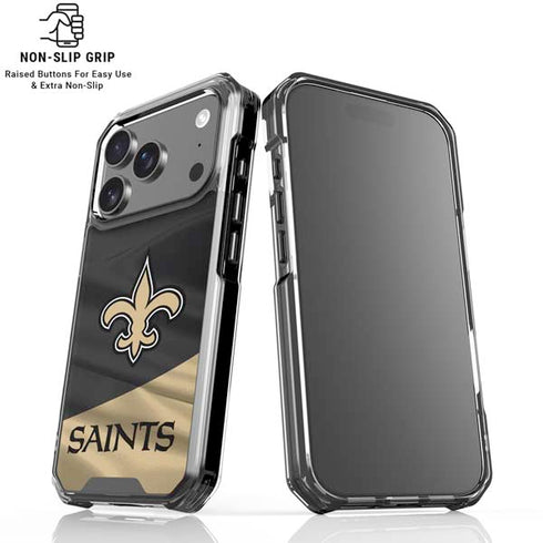 NFL New Orleans Saints iPhone 18 Pro Clear Case