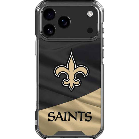 NFL New Orleans Saints iPhone 18 Pro Max Clear Case