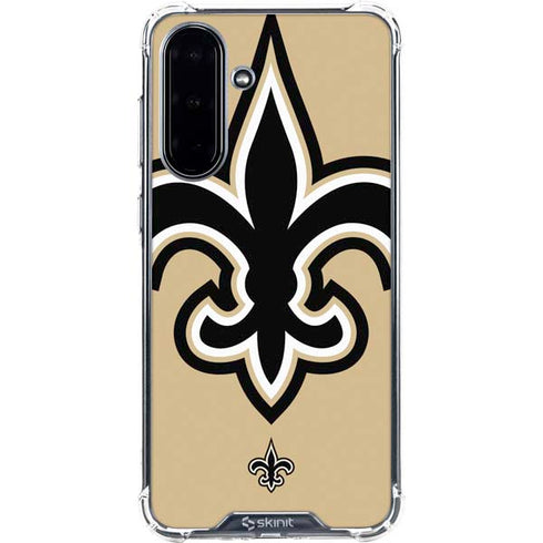 NFL New Orleans Saints Large Logo Galaxy A36 5G Clear Case