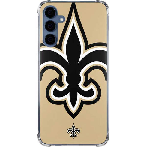NFL New Orleans Saints Large Logo Galaxy A55 5G Clear Case