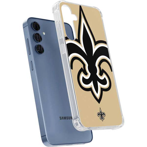 NFL New Orleans Saints Large Logo Galaxy A55 5G Clear Case