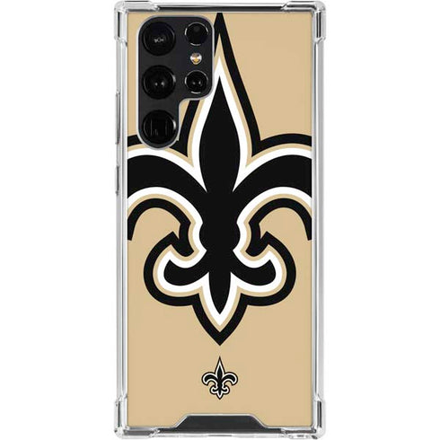 NFL New Orleans Saints Large Logo Galaxy S23 Ultra Clear Case