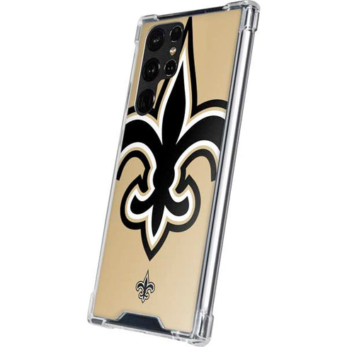 NFL New Orleans Saints Large Logo Galaxy S23 Ultra Clear Case