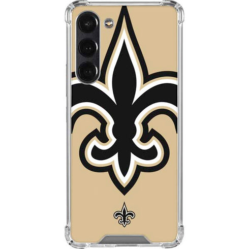 NFL New Orleans Saints Large Logo Galaxy S24 FE Clear Case