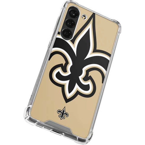 NFL New Orleans Saints Large Logo Galaxy S24 FE Clear Case