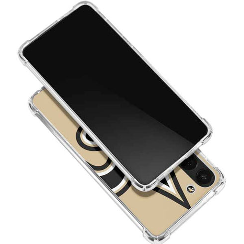 NFL New Orleans Saints Large Logo Galaxy S24 FE Clear Case