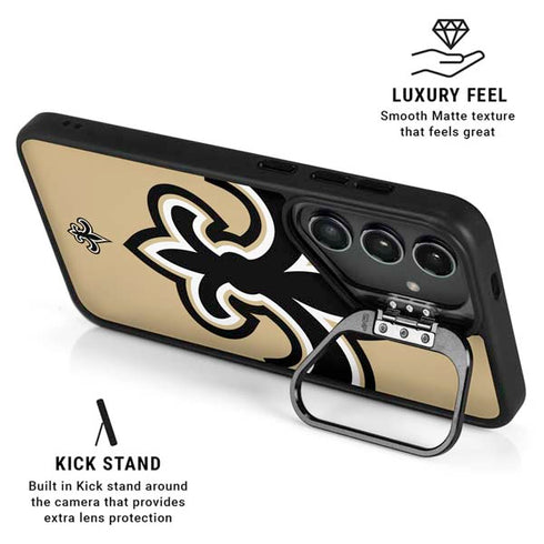 NFL New Orleans Saints Large Logo Galaxy S25 Kickstand Case