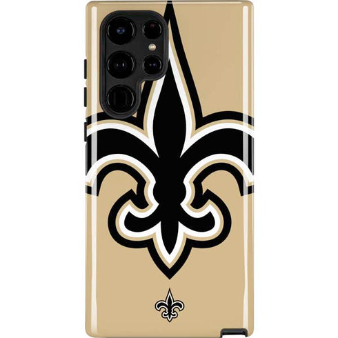 NFL New Orleans Saints Large Logo Galaxy S25 Ultra Impact Case