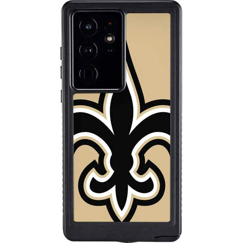 NFL New Orleans Saints Large Logo Galaxy S24 Ultra Waterproof Case