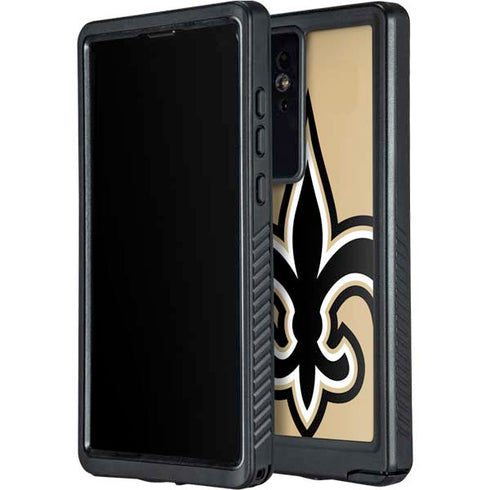 NFL New Orleans Saints Large Logo Galaxy S24 Ultra Waterproof Case