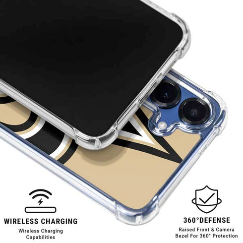 NFL New Orleans Saints Large Logo Galaxy S25 Clear Case