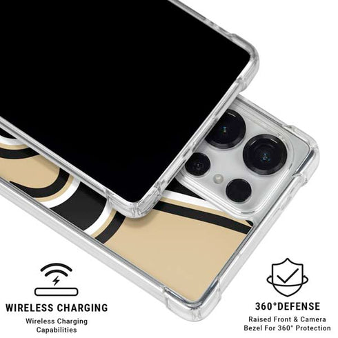 NFL New Orleans Saints Large Logo Galaxy S25 Ultra Clear Case