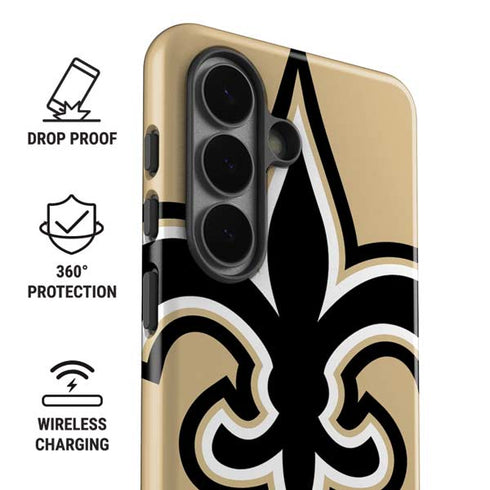 NFL New Orleans Saints Large Logo Galaxy S26 Plus Impact Case