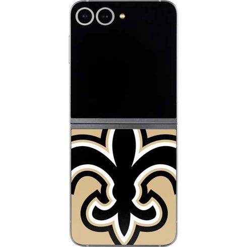NFL New Orleans Saints Large Logo Galaxy Z Flip6 Skin