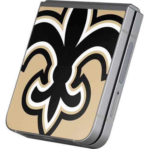 NFL New Orleans Saints Large Logo Galaxy Z Flip6 Skin