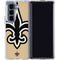 NFL New Orleans Saints Large Logo Galaxy Z Fold5 5G Clear Case