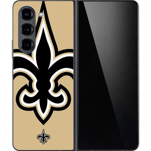 NFL New Orleans Saints Large Logo Galaxy Z Fold5 5G Skin