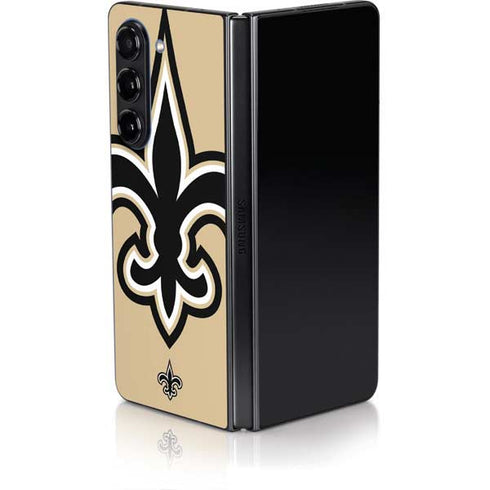 NFL New Orleans Saints Large Logo Galaxy Z Fold5 5G Skin