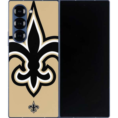 NFL New Orleans Saints Large Logo Galaxy Z Fold6 Skin