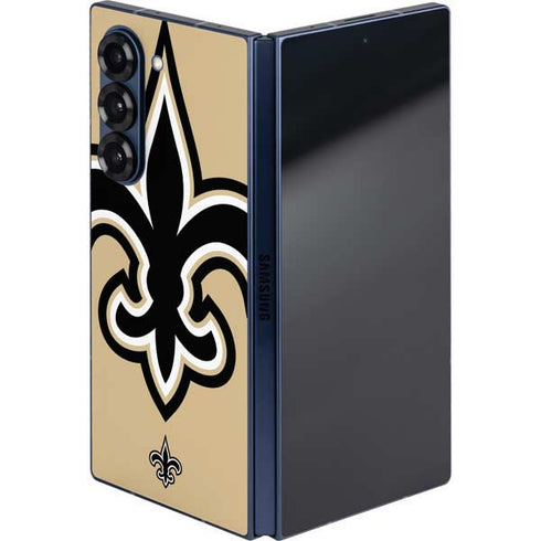 NFL New Orleans Saints Large Logo Galaxy Z Fold6 Skin