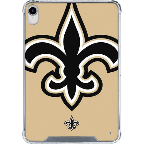 NFL New Orleans Saints Large Logo iPad 11th Gen (2025) Clear Case