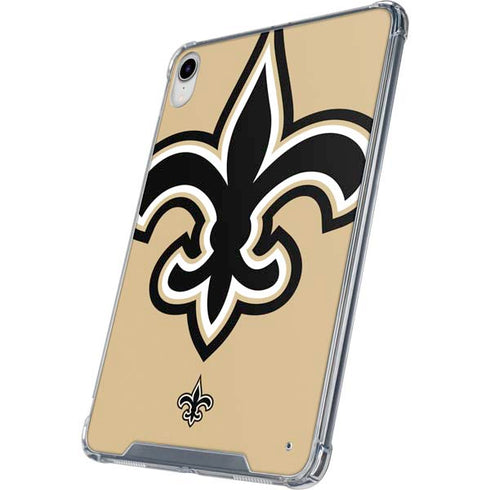 NFL New Orleans Saints Large Logo iPad 11th Gen (2025) Clear Case
