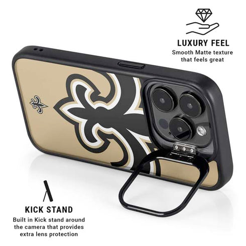 NFL New Orleans Saints Large Logo iPhone 13 Pro Max Kickstand Case