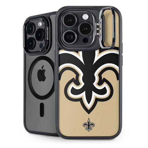 NFL New Orleans Saints Large Logo iPhone 15 Pro Max Kickstand Case