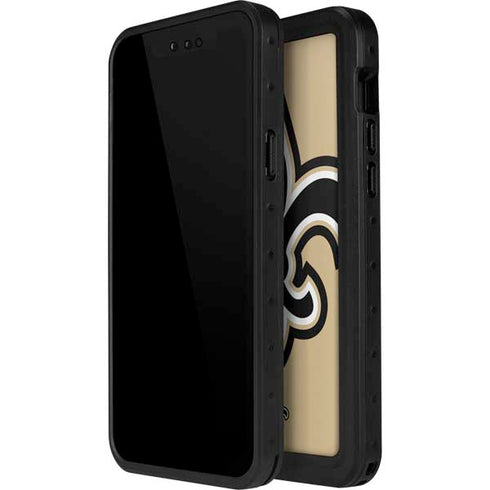 NFL New Orleans Saints Large Logo iPhone 15 Pro Waterproof Case