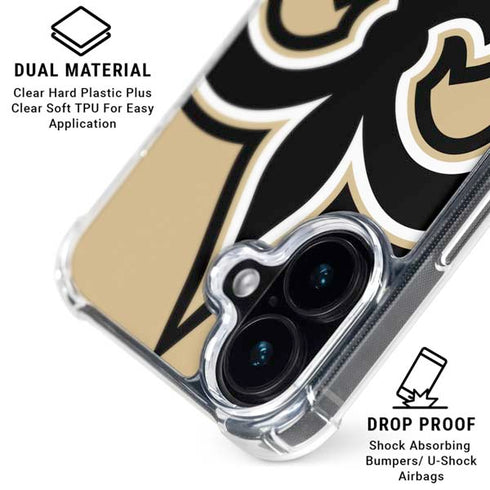 NFL New Orleans Saints Large Logo iPhone 16 MagSafe Case