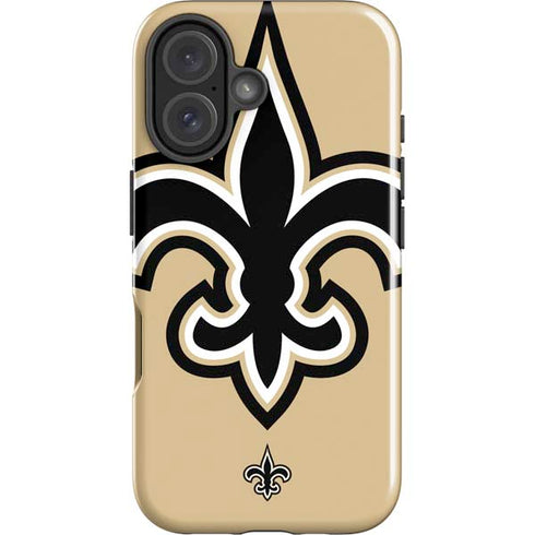 NFL New Orleans Saints Large Logo iPhone 16 Plus Impact Case