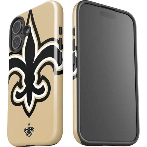 NFL New Orleans Saints Large Logo iPhone 16 Plus Impact Case