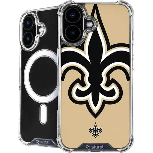 NFL New Orleans Saints Large Logo iPhone 16 Plus MagSafe Case