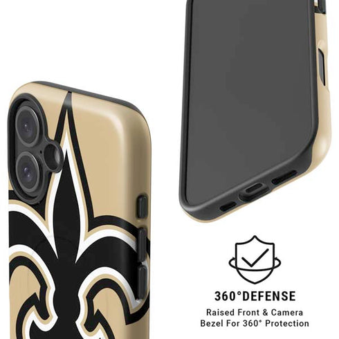 NFL New Orleans Saints Large Logo iPhone 16 Plus Magsafe Impact Case