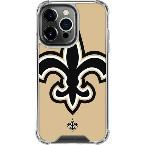 NFL New Orleans Saints Large Logo iPhone 16 Pro Clear Case