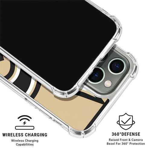 NFL New Orleans Saints Large Logo iPhone 16 Pro Clear Case