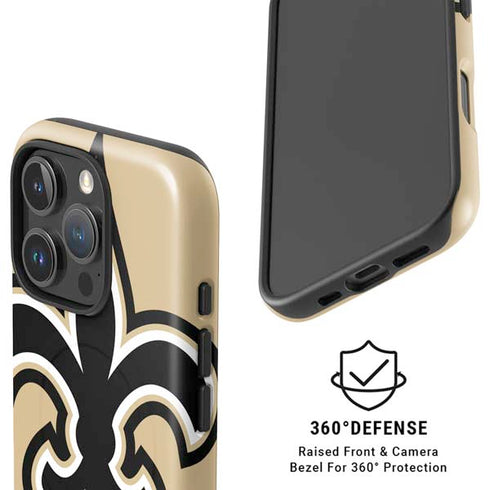 NFL New Orleans Saints Large Logo iPhone 16 Pro Max Magsafe Impact Case