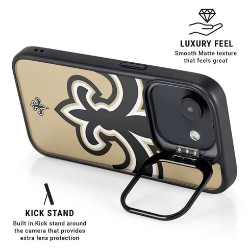 NFL New Orleans Saints Large Logo iPhone 16e Kickstand Case